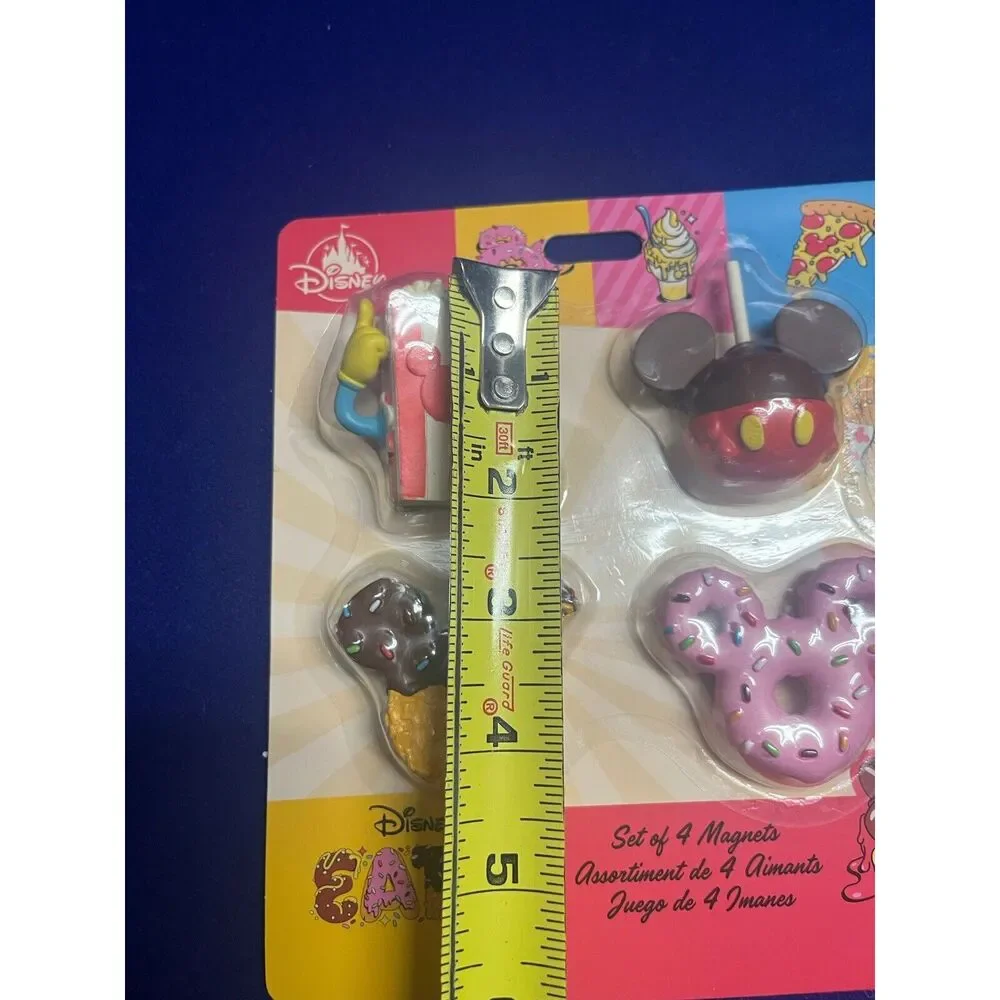 2024 Disney Parks Disney Eats Krispy Treat Donut Popcorn Apple Magnet Set HTF - Picture 2 of 16